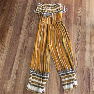 Free People strapless jumpsuit!!